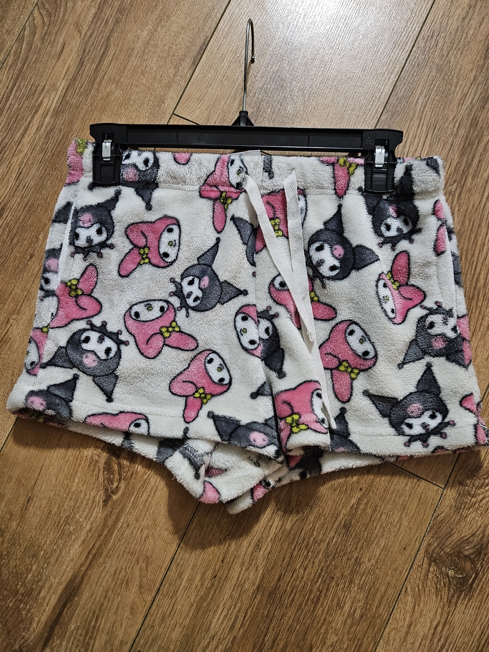 Sanrio Pink, White & Black Plush Character Lounge Shorts